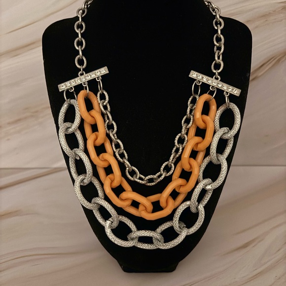 NY Collection Jewelry - 🛍️3/$25🛍️ NY Collection Silver Tone Layered Necklace 17”+3”